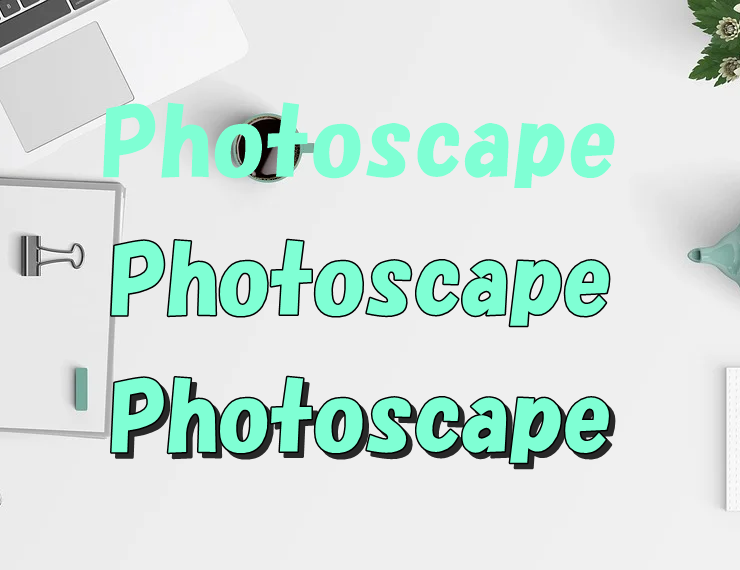 文字に縁取り 影を入れる方法 画像編集ソフトphotoscape編 効率化人生 Com